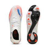 Puma Future 8 Match FG/AG Women's Soccer Cleats - Puma White / Puma Black / Glowing Red
