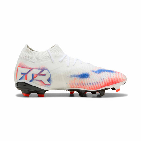 Puma Future 8 Match FG/AG Women's Soccer Cleats - Puma White / Puma Black / Glowing Red
