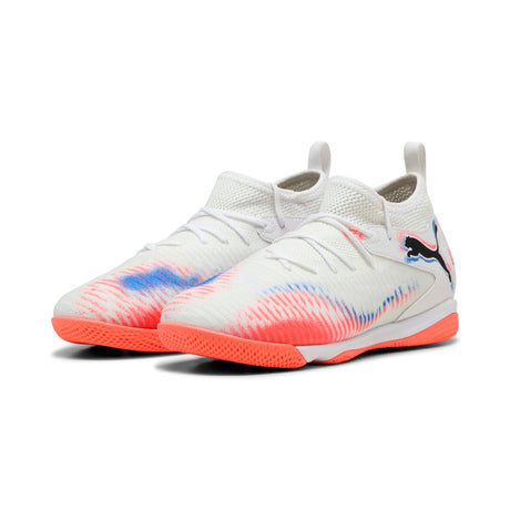 Puma Future 8 Match IT + Mid junior chaussures de futsal - White / Black / Glowing Red