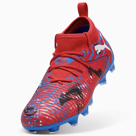 Souliers de soccer Puma Future 8 Match Playmakers FG/AG junior empeigne -PUMA Red / PUMA Black / Ultra Blue / Pink Pixel
