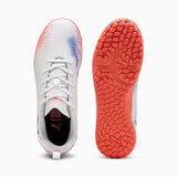 Chaussures de soccer turf Puma Future 8 Play TT junior paire - White / Black / Glowing Red