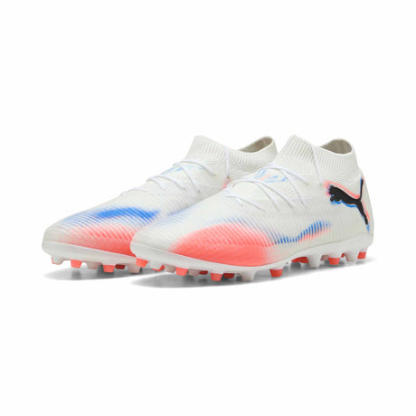 Puma Future 8 Pro MG chaussures de soccer multi-crampons - Puma White / Puma Black / Glowing Red