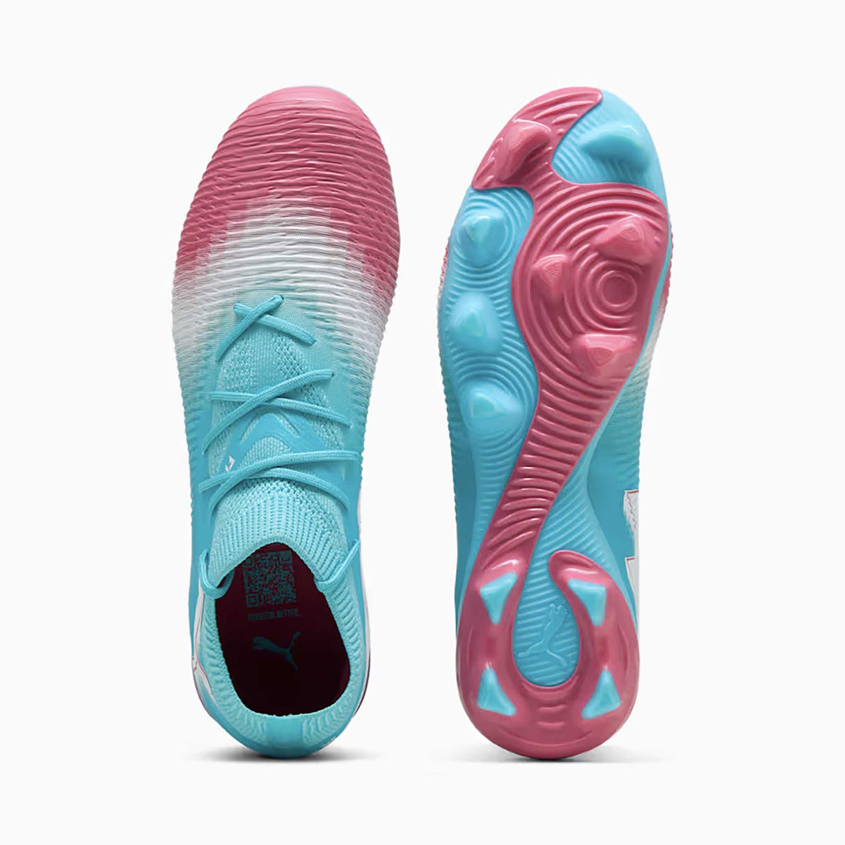 Puma Future 8 Ultimate Re-Charge FG/AG chaussures de soccer paire - Hero Blue / Sunset Pink / Garnet Rose