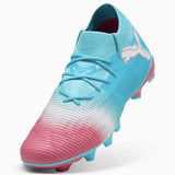 Puma Future 8 Ultimate Re-Charge FG/AG chaussures de soccer empeigne - Hero Blue / Sunset Pink / Garnet Rose