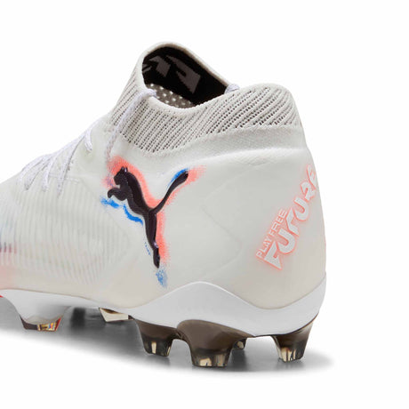 Puma Future 8 Ultimate FG chaussures de soccer à crampons - PUMA White / PUMA Black / Glowing Red