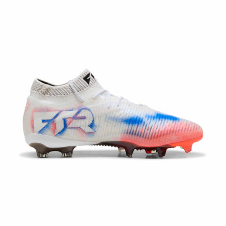 Puma Future 8 Ultimate FG chaussures de soccer à crampons - PUMA White / PUMA Black / Glowing Red