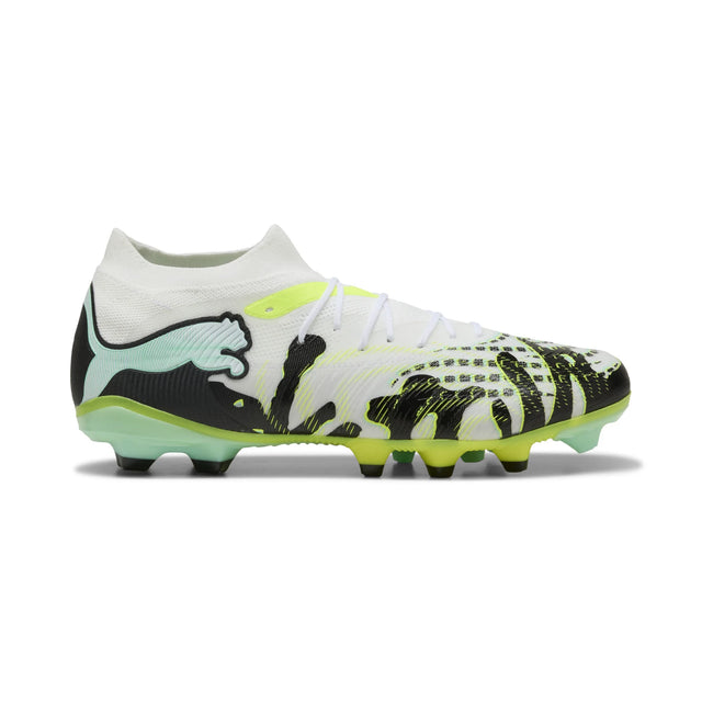 Puma Future 9 Match Creativity FG/AG Soccer Cleats - Yellow Alert / Mint Jelly / Puma White / Puma Black