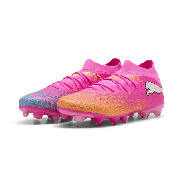 Puma Future 9 Match FG/AG Soccer Cleats - Poison Pink / Puma White