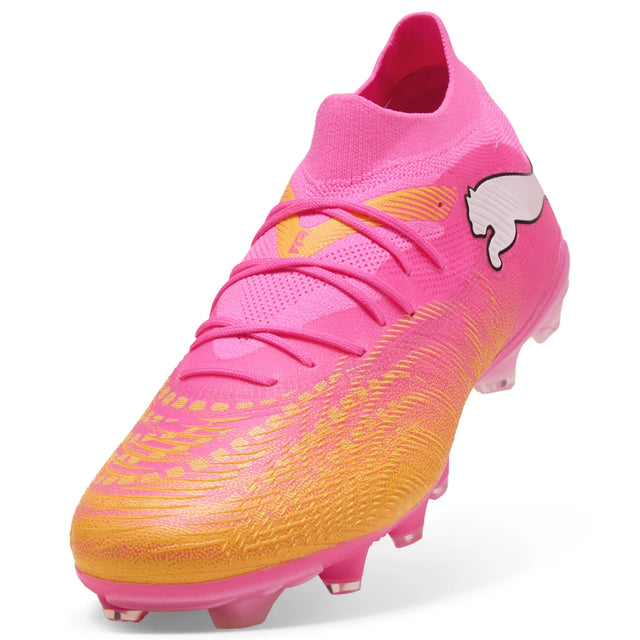 Puma Future 9 Match FG/AG Soccer Cleats - Poison Pink / Puma White