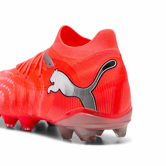 Puma Future 9 Match FG/AG Soccer Cleats - Glowred / White / Black / Silver