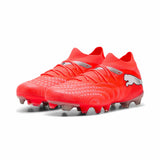 Puma Future 9 Match FG/AG Soccer Cleats - Glowred / White / Black / Silver