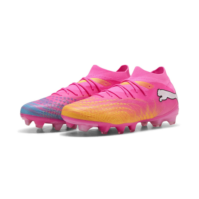 Puma Future 9 Match FG/AG Soccer Cleats - Poison Pink / Puma White