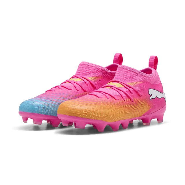 Puma Future 9 Match FG/AG Soccer Cleats - Poison Pink / Puma White