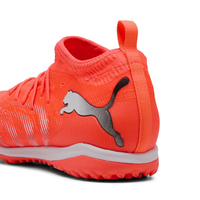 Puma Future 9 Match TT Junior Soccer Cleats - Glowing Red / Puma White