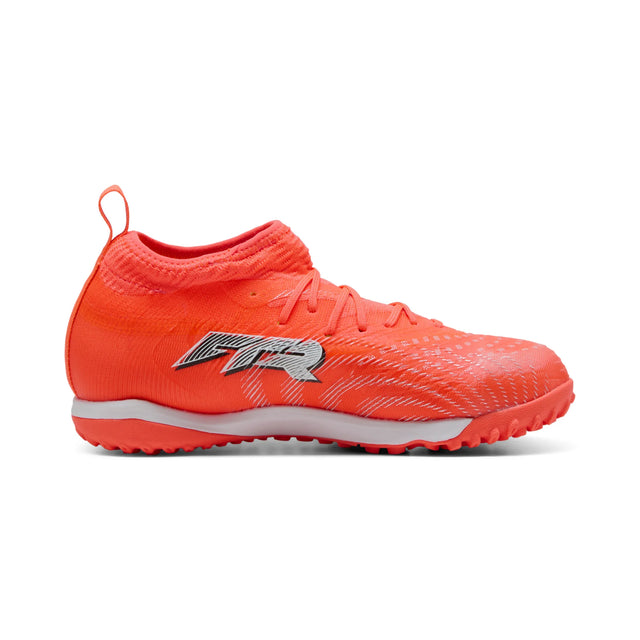 Puma Future 9 Match TT Junior Soccer Cleats - Glowing Red / Puma White