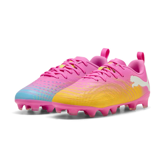 Puma Future 9 Play FG/AG Soccer Cleats - Poison Pink / Puma White