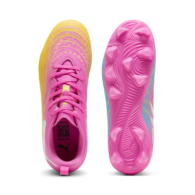 Puma Future 9 Play FG/AG Soccer Cleats - Poison Pink / Puma White