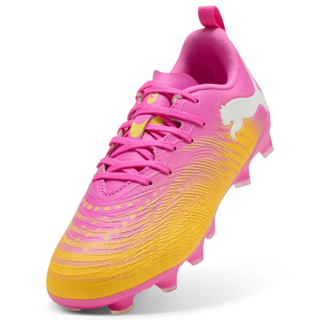 Puma Future 9 Play FG/AG Soccer Cleats - Poison Pink / Puma White