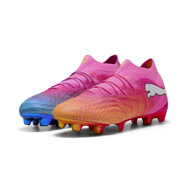Puma Future 9 Ultimate FG/AG Soccer Cleats - Poison Pink / Puma White