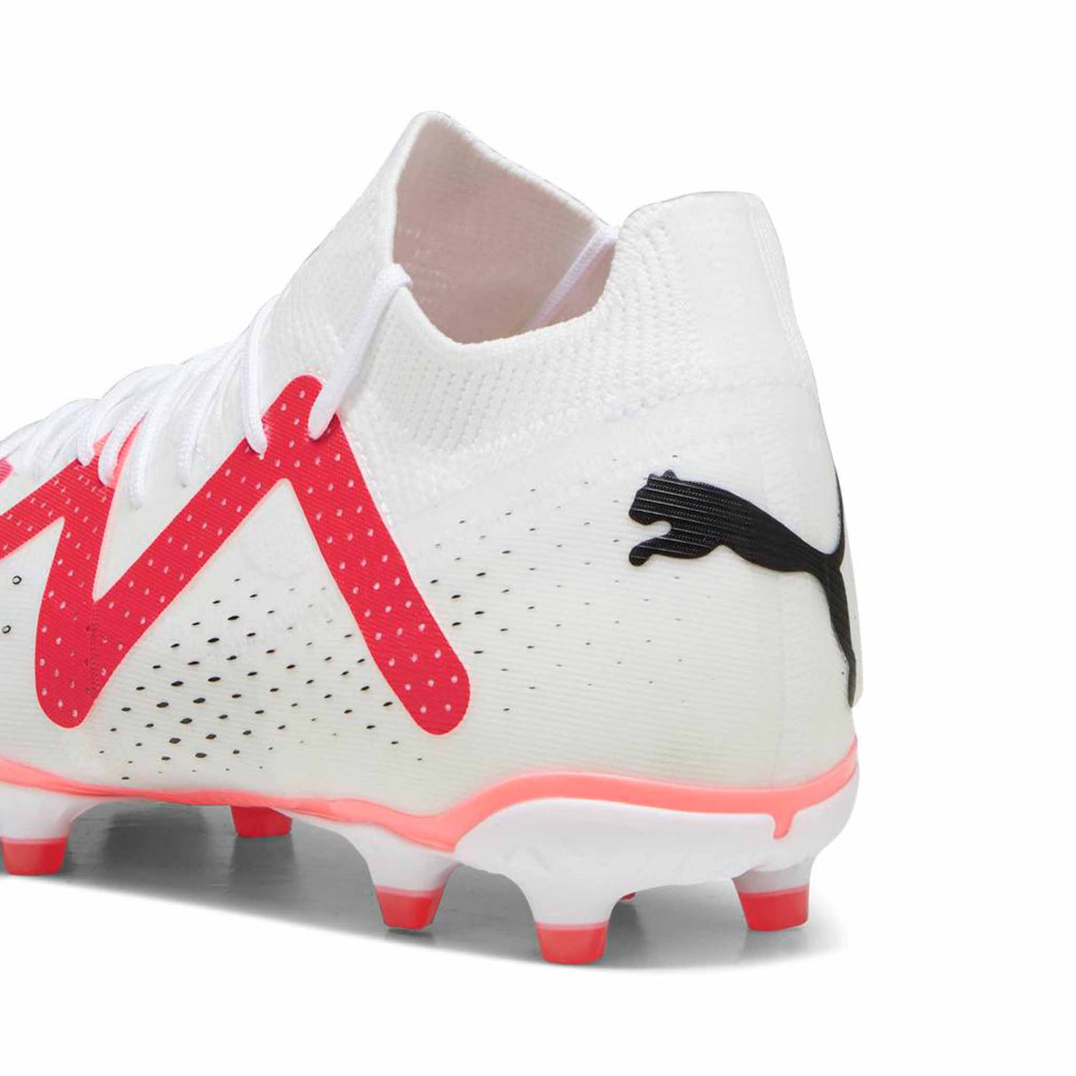 Puma Future Match FG/AG chaussures de soccer a crampons - Puma White / Fire Orchid