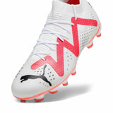 Puma Future Match FG/AG chaussures de soccer a crampons - Puma White / Fire Orchid