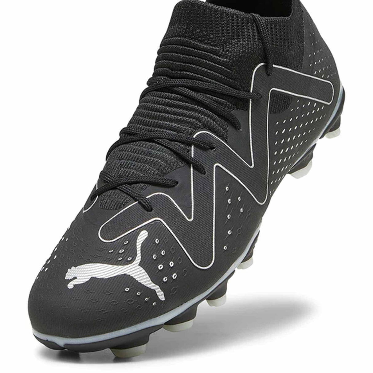 Puma Future Match FG/AG chaussures de soccer à crampons junior - Puma Black / Silver
