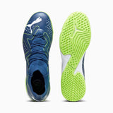 Puma Future Match IT Futsal chaussures de soccer intérieur adulte - Persian Blue / White / Pro Green