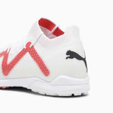 Puma Future Ultimate Cage turf chaussure de soccer talon - puma white / puma black - fire orchid 