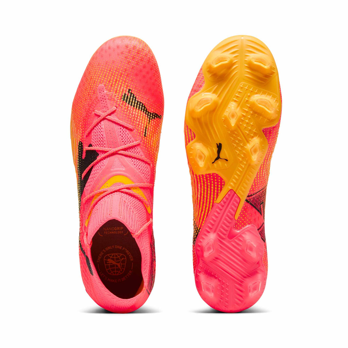 Puma Future 7 Ultimate FG/AG chaussures de soccer à crampons - Sunset Glow / Puma Black