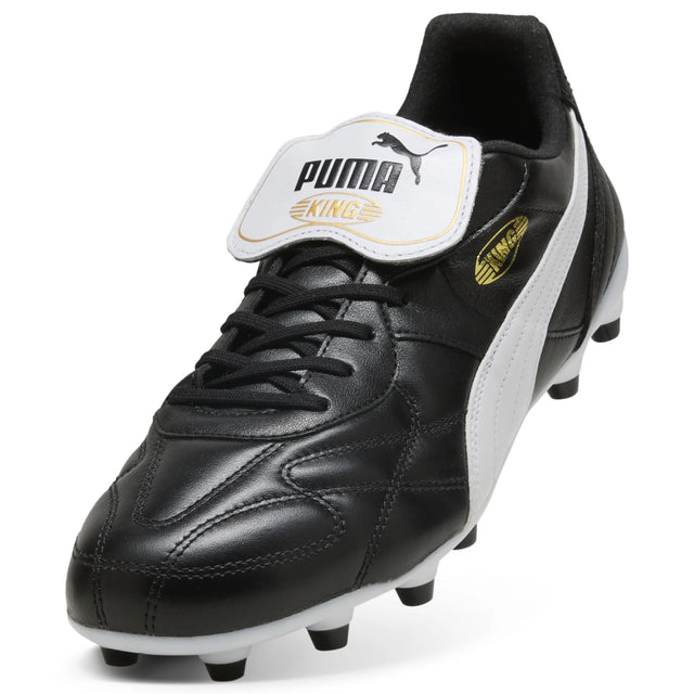 Puma King Top FG/AG Soccer Cleats - Puma Black / Puma White