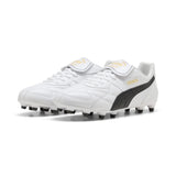 Puma King Top FG/AG Soccer Cleats - Puma White / Puma Black