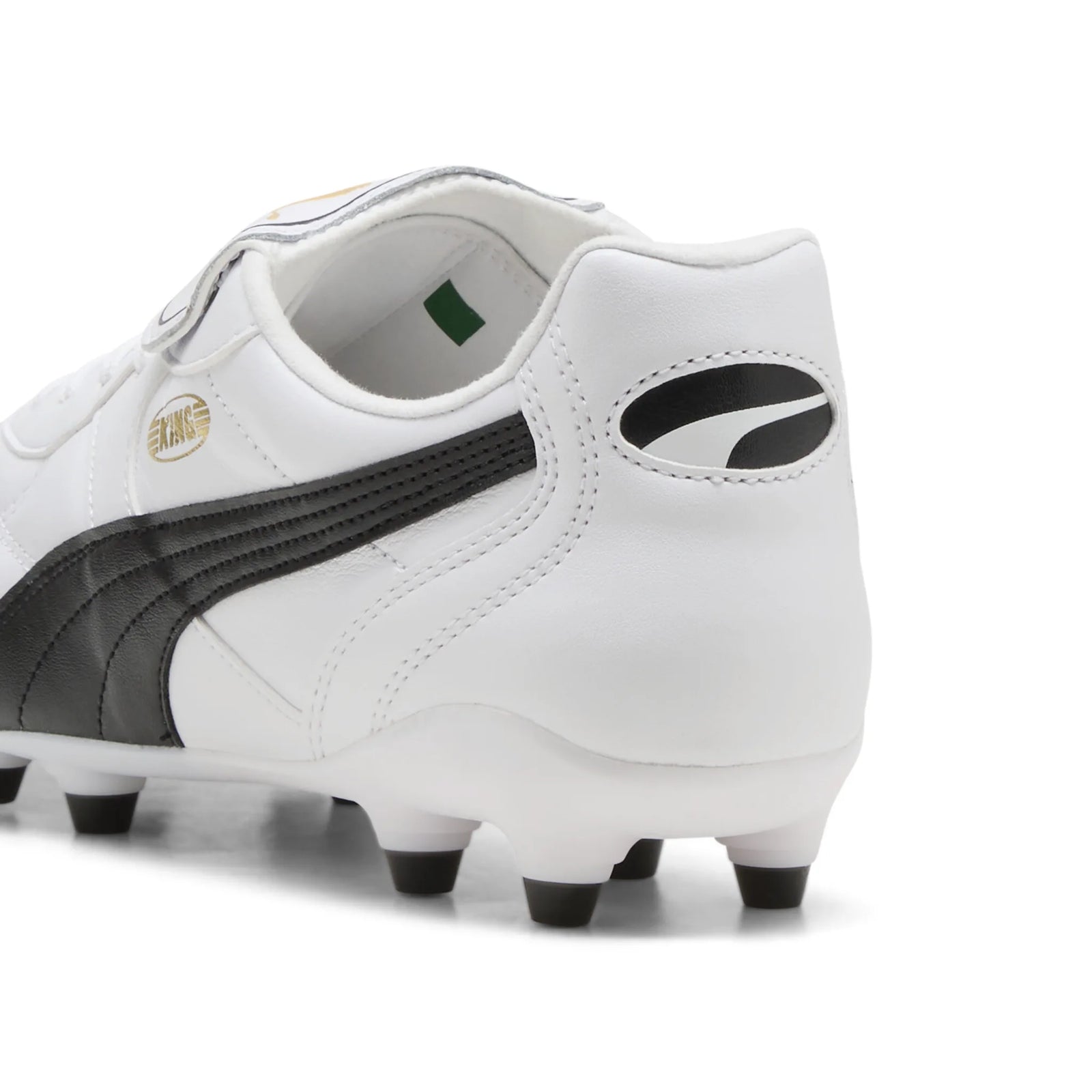 Puma King Top FG/AG Soccer Cleats - Puma White / Puma Black