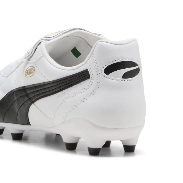 Puma King Top FG/AG Soccer Cleats - Puma White / Puma Black