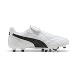 Puma King Top FG/AG Soccer Cleats - Puma White / Puma Black