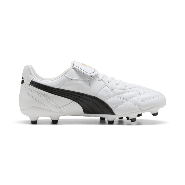 Puma King Top FG/AG Soccer Cleats - Puma White / Puma Black