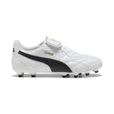 Puma King Top FG/AG Soccer Cleats - Puma White / Puma Black