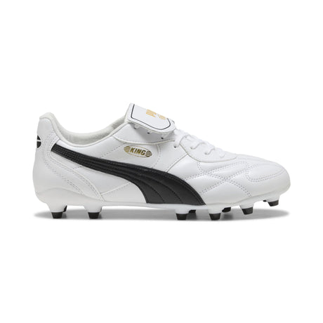 Puma King Top FG/AG Soccer Cleats - Puma White / Puma Black