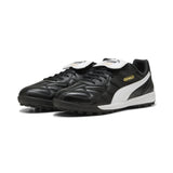 Puma King Top TT Turf Soccer Cleats - Puma Black / Puma White