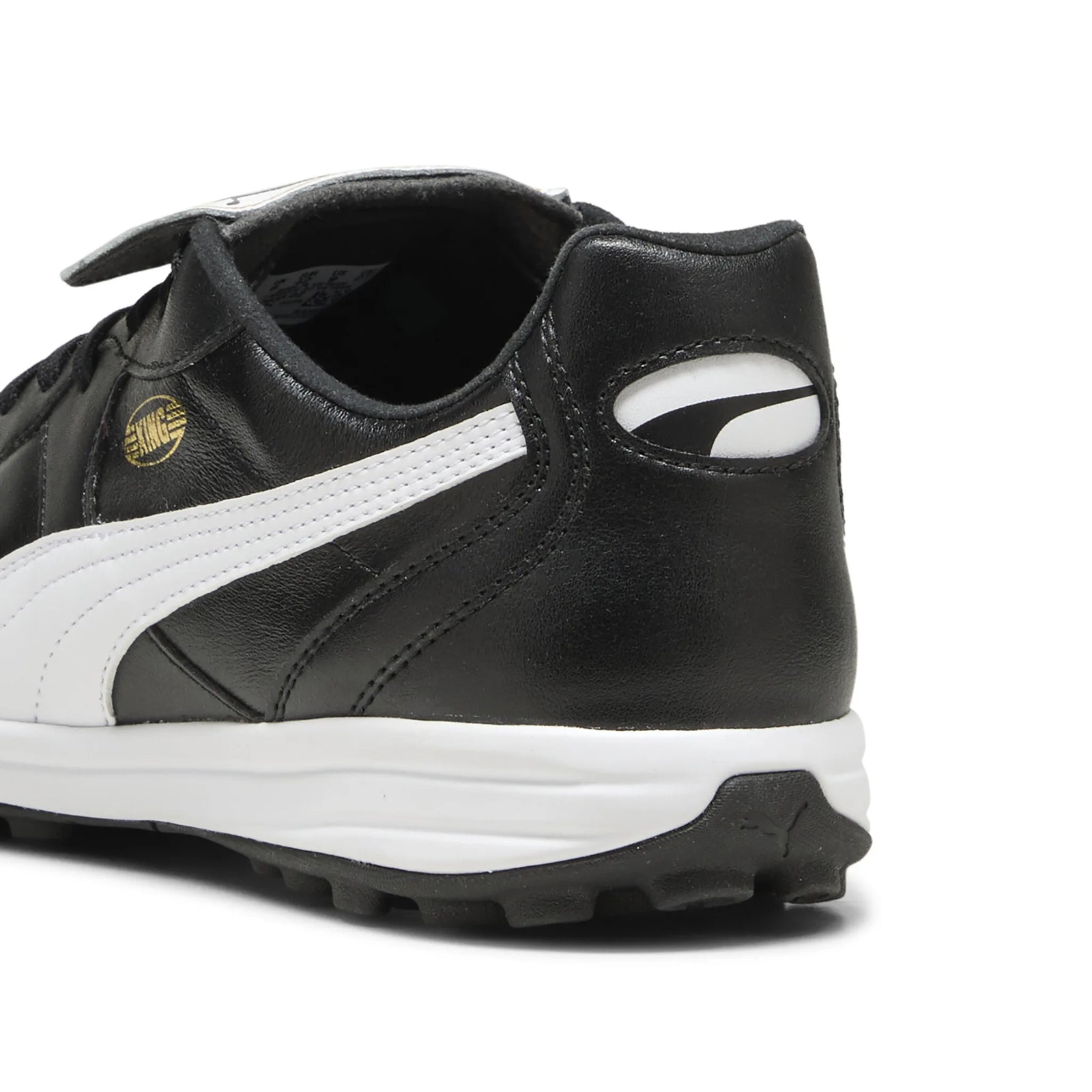 Puma King Top TT Turf Soccer Cleats - Puma Black / Puma White