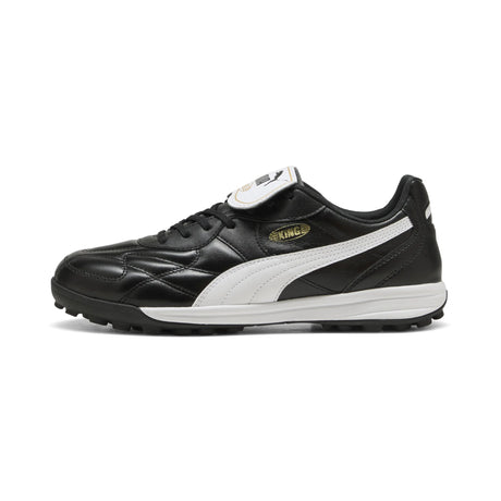Puma King Top TT Turf Soccer Cleats - Puma Black / Puma White