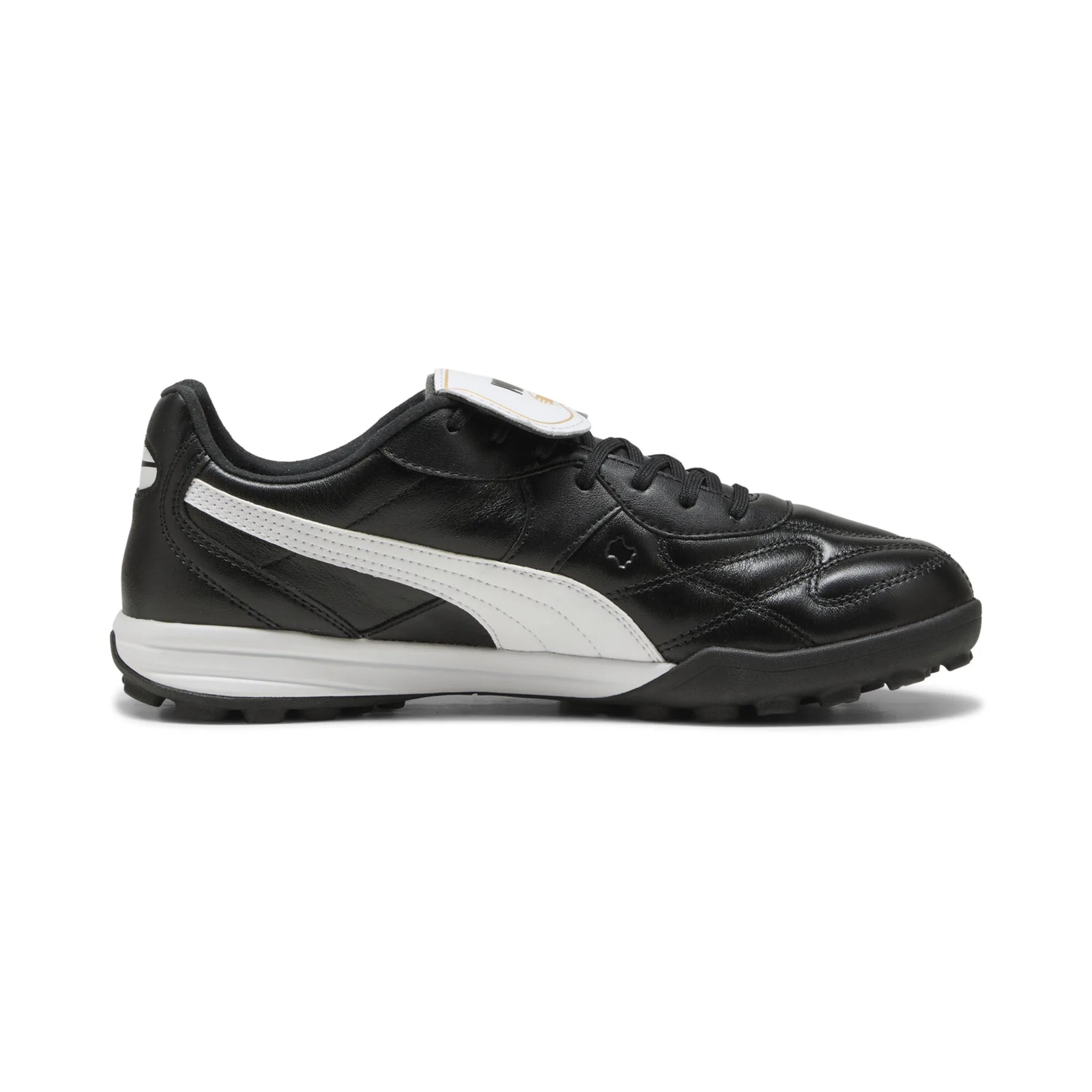 Puma King Top TT Turf Soccer Cleats - Puma Black / Puma White