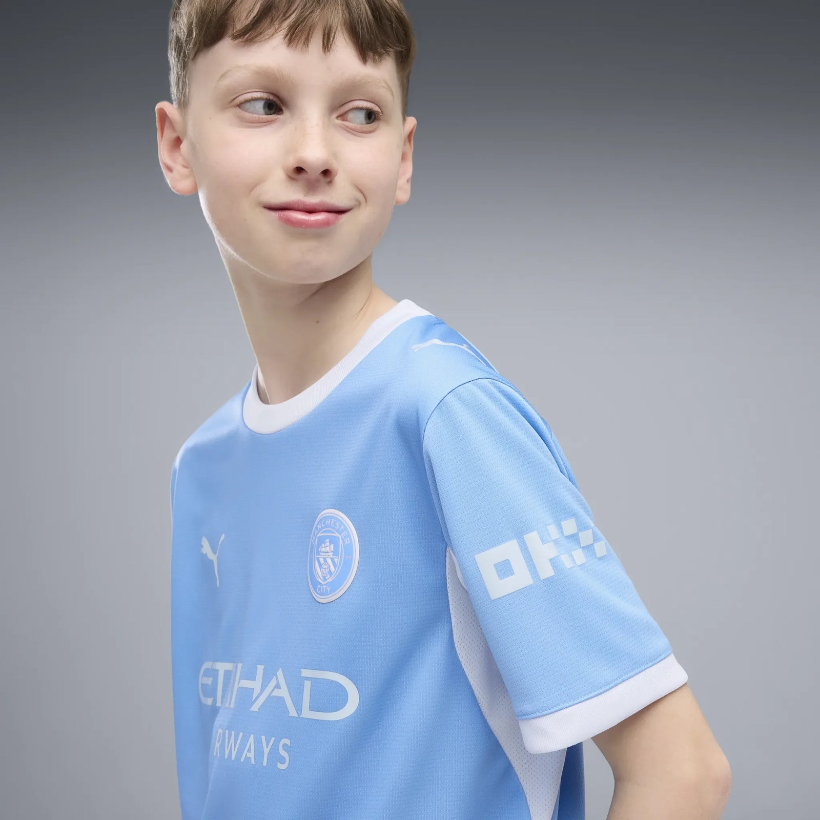 Puma Manchester City maillot réplique domicile 2025-26 pour enfant