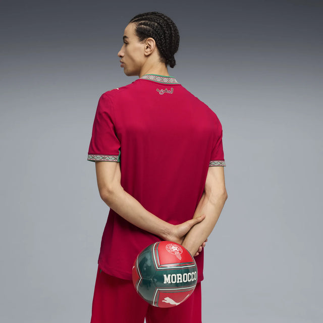 Puma Morocco Authentic Jersey Home 2026 - Fast Red / Victory Gold