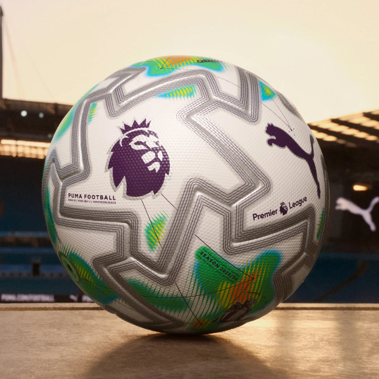 Puma Orbita Ultimate Premier League Thrill FIFA Quality Pro Soccer Ball - Puma White / Multicolor