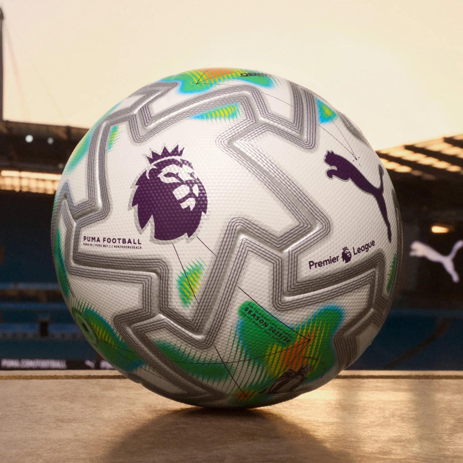 Puma Orbita Ultimate Premier League Thrill FIFA Quality Pro Soccer Ball - Puma White / Multicolor