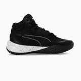 Puma Playmaker Pro Mid Splatter souliers de basketball - noir / blanc