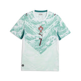 Puma Portugal Away Ronaldo Jersey Men 2026 - Puma White / Green Lagoon