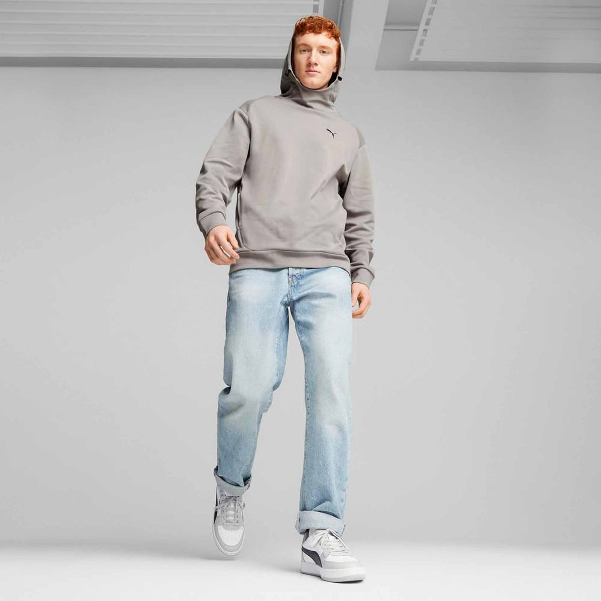 Puma RAD/CAL DK sweatshirt à capuchon pour homme - Concrete Gray