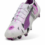 Puma Ultra 5 Ultimate Forever FG/AG Soccer Cleats - White / Magenta / Black