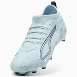 Puma Ultra 6 Match FG/AG Junior Soccer Shoes - Icy Blue / Puma White / Jewel Blue